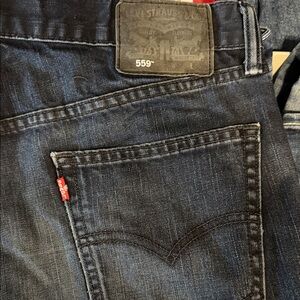 Levi's Men's Dark Blue Relaxed Jeans